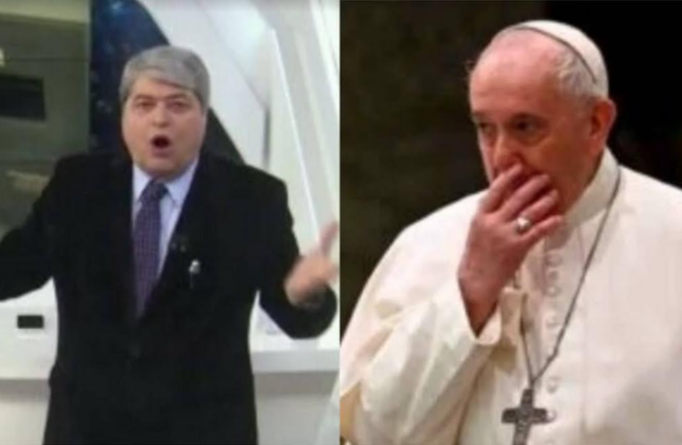 Datena rebate fala do Papa: “No Vaticano é muita oração e muito ladrão”
