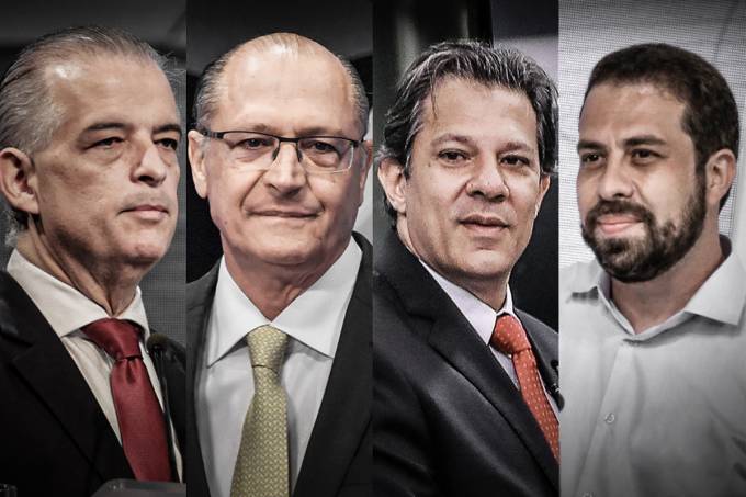 Governo de SP 2022: Alckmin, Haddad, França e Boulos aparecem empatados