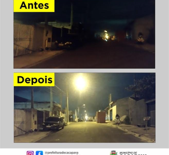 Caçapava -SP Prefeitura inicia serviço de manutenção na iluminação pública