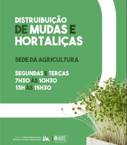 Porto Real- RJPorto Real fará a distribuição demudas e hortaliças ocorrera todasas segundas e terças feiras