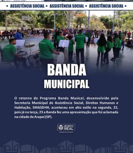 Prefeitura de Porto Real retorna com o Programa Banda Municipal