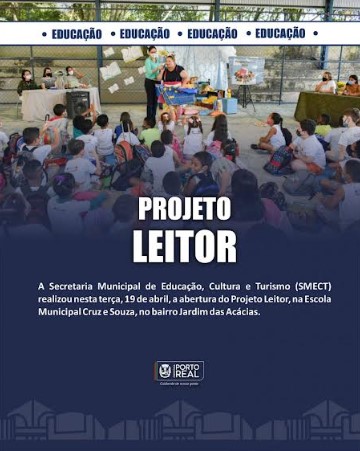 Prefeitura de Porto Real  realiza o Projeto Leitor